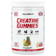 ALLMAX, Creatine Gummies, Tropische Fruit Punch, 1,250 mg, 90 Gummies