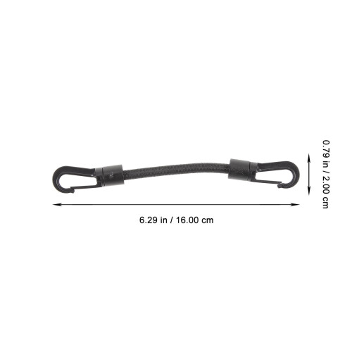5 Pcs Short Bungee Cords with Hooks Elastic String 1