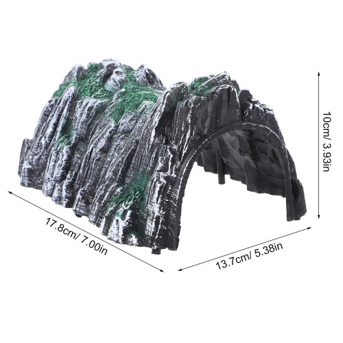 Modelspoorwegtunnel, grijs plastic, 4 stuks 1