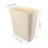 Worgeous Schmaler Abfalleimer Beige Kunststoff 1 Set 2