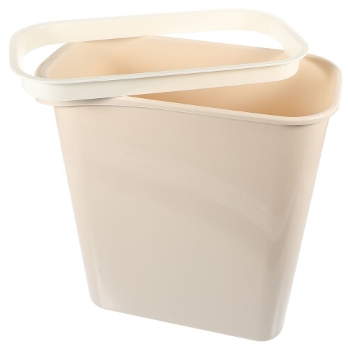 Worgeous Schmaler Abfalleimer Beige Kunststoff 1 Set 2