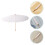 5Pièces Ombrelle Beige DIY Peinte Parasol Décoratif 11