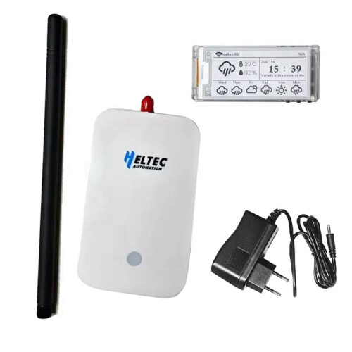 H ELTEC AUTOMATION Meshtastic  Wi-Fi Vision Master E213 E-Ink LoRa Node with HT-M7603 LoRa Gateway 868mhz EU PLUG