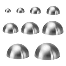 9 Sizes Stainless Steel Half Round Pottery Molds, Ceramic Top Tool, Pottery Plate Press Tool (Sliver)
