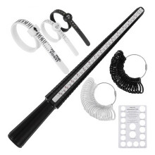 Ring Sizer Measuring Tool Kit, 7 Pack Measuring Ring Tool, USRing Size 0-13 with Half Size, Rings Mandrel Measurer