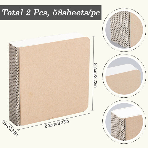 Mini notes akwarelowy 3,2" kwadratowy 2 szt. 1