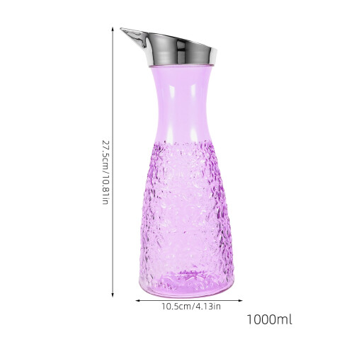 Πλαστική κανάτα νερού 1000ml μωβ 1