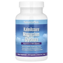 NaturesPlus, KalmAssure, Magnézium Glicinát, 90 Kapszula