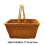 Wicker Basket Gift Baskets Empty Square Woven Picnic Basket Easter Candy Basket 2