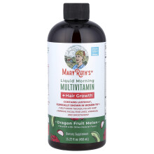 MaryRuth's, Liquida Multivitamin + Wzrost włosów, Melon Dragon Fruit, 15,22 fl oz (450 ml)