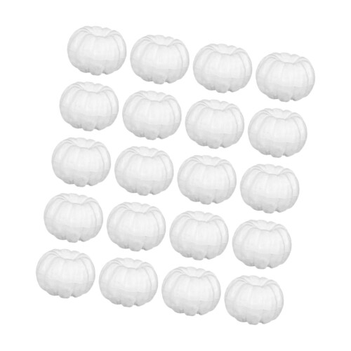 Zucche di polistirolo non verniciate, 20 pezzi 1