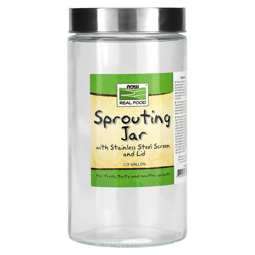 NOW Foods NOW Foods, Sprouting Jar, 1/2 Gallon