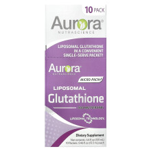Aurora Nutrascience, Micro-Pack+, Liposomaal Glutathion, 10 Pakketten, 0,46 fl oz (13,5 ml) per stuk