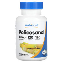 Nutricost, Policosanol, 40 mg, 120 Kapseln