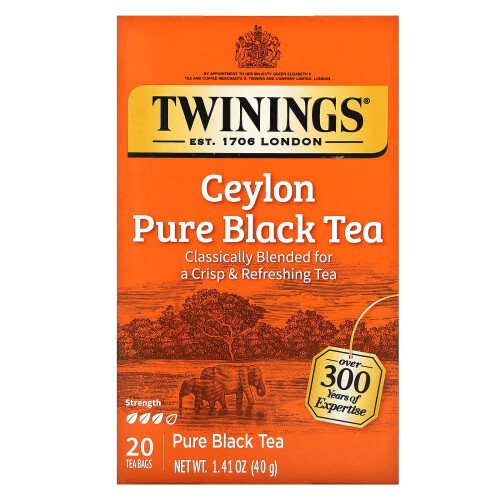 Twinings Twinings, Ceylon Pure Black Tee, 20 Teebeutel, 1,41 oz (40 g)