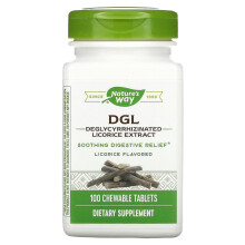 Nature's Way, DGL Licorice 100 Žvýkacie Tablety