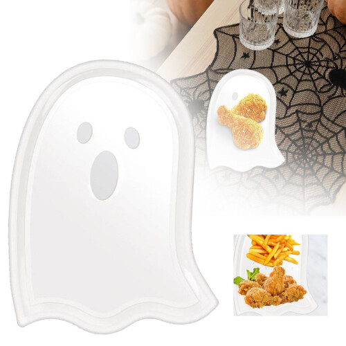 Δίσκοι σερβιρίσματος για πάρτι Halloween, πλαστικά πιάτα σνακ για γλυκά με κολοκύθα 1