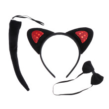6Stk Animal Cosplay Katzenohren Haarreif Mit Dekoratives Set
