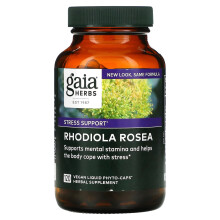 Gaia Herbs, Rhodiola Rosea, 120 vegán folyékony fito-kapszula