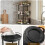 Spice Rack Organizer Rotating 3-Tier Black 2