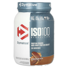 Dymatize, ISO100 Idrolizzato, 100% Proteina Isolata di Latte, Cioccolato e Burro di Arachide, 1.43 lb (650 g)