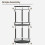 Spice Rack Organizer Rotating 3-Tier Black 5