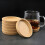 Natural Cork Coasters Round 4 Pack 2