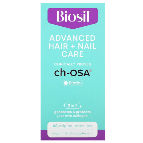 Biosil, Προηγμένη Στιβίδα + Κερατίνη, 60 Πρωτογενείς Κάψουλες