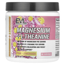 EVLution Nutrition, Magnesio + L-Tirosina, Limone Rosa, 3,17 oz (90 g)