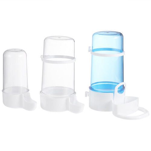 2 Pack Automatic Drinking Fountain Bird Feede Drinker Water Dispenser