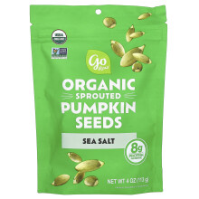Go Raw, Semi di Zucca Sprout Organic, Sale Marino, 4 oz (113 g)