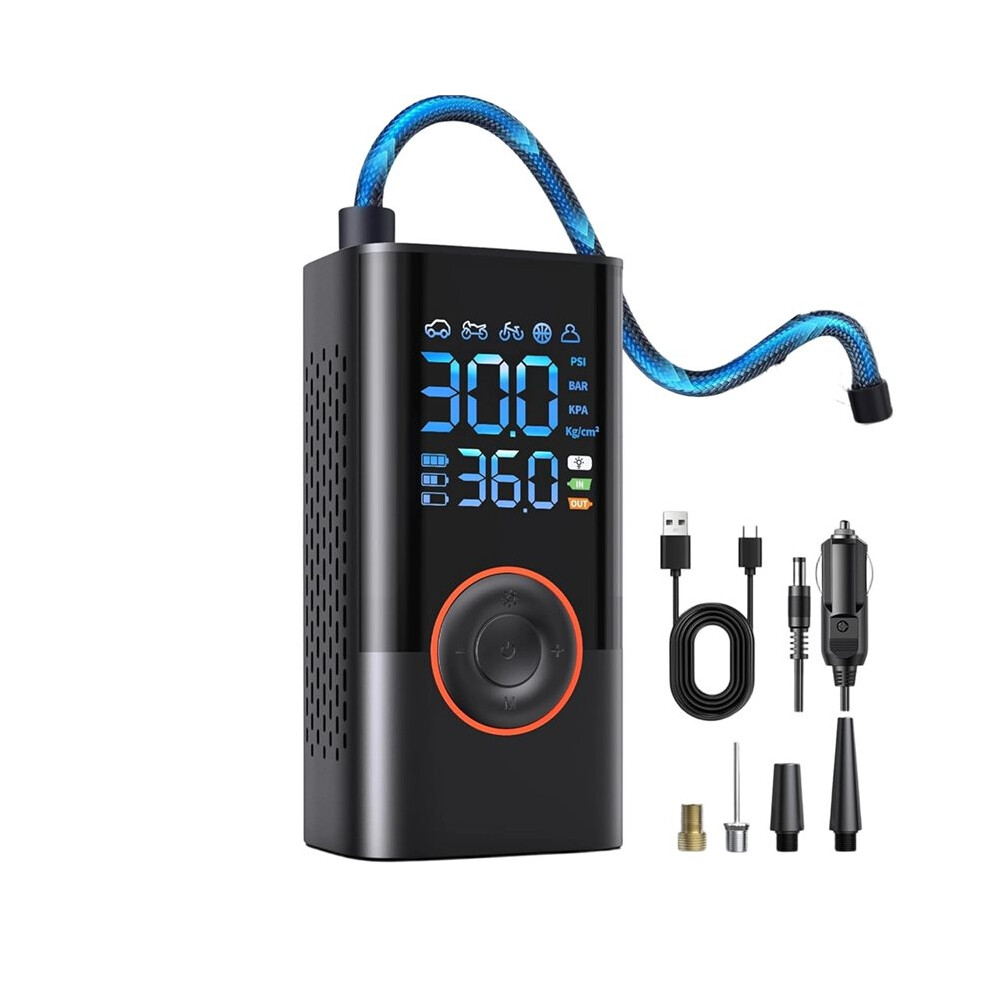 Portable Tire Inflator Air Compressor With Digital Gauge, Auto Shutoff, Fast Inflation For Cars, Bikes 6031250847361