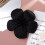 SSKFHGI Μαύρο Λουλούδι Niche Υψηλής Ποιότητας Σφουγγάρι Μαλλιών σε Στυλ Blogger με 2