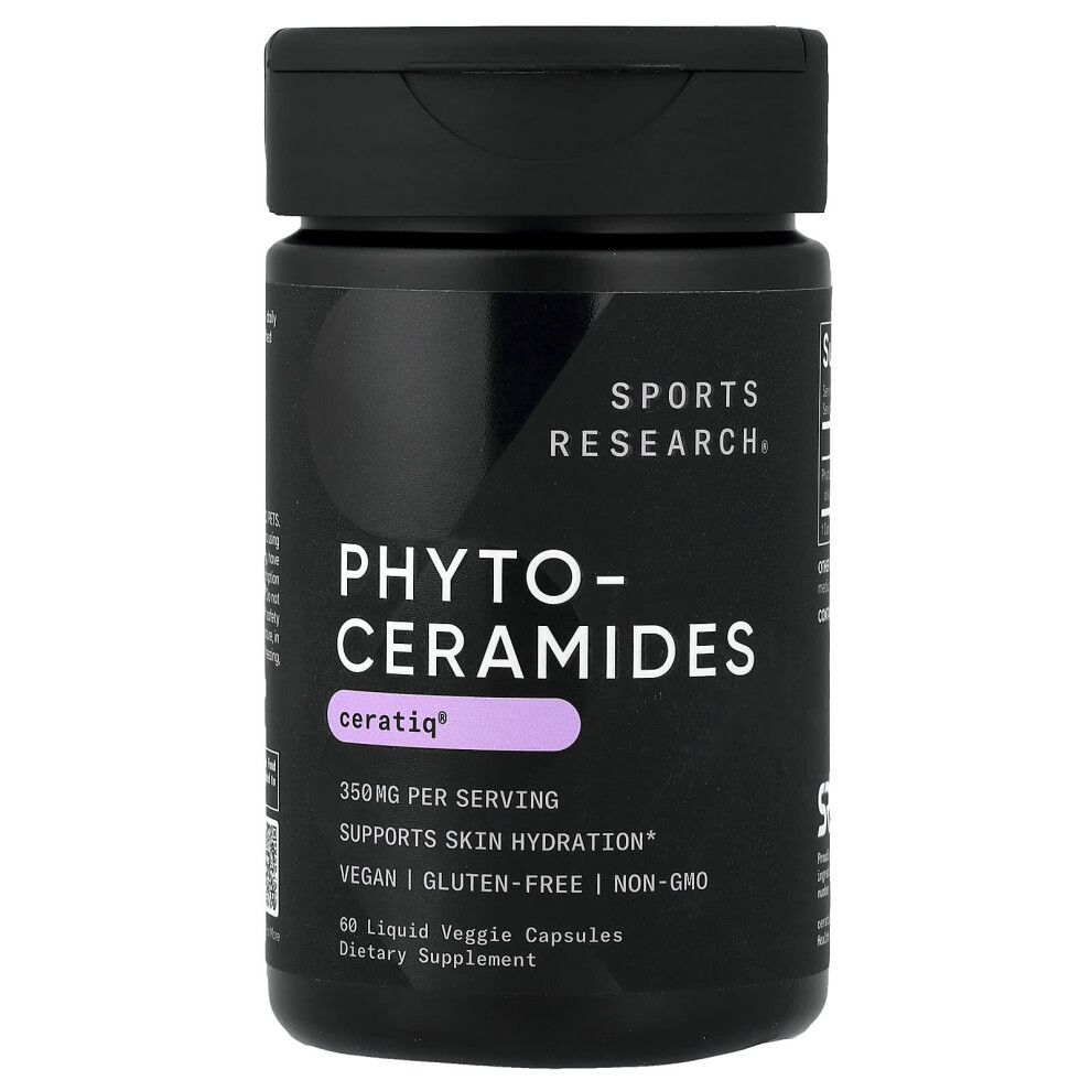 Photos - Vitamins & Minerals Sports Research , Phytoceramides, 350 mg , 60 Liquid Veggie Capsules 
