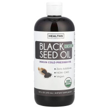 Healths Harmony, Organiczny olej nasion czarnych, 16 fl oz (473 ml)