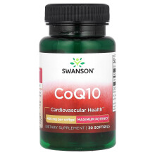 Swanson, CoQ10, Maximum Potenci, 400 mg, 30 Softgels