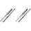 4Pièces Glissières En Acier Galvanisé Argent Pour 2
