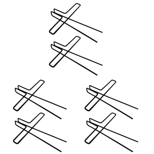 6Pièces Clips En Métal Pour Support De Pages Et Notes Musicales 2