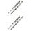 4Pièces Glissières En Acier Galvanisé Argent Pour 5
