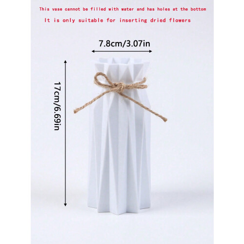 Origami plastic vaas met keramische afwerking, 17,5 cm 2
