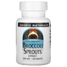 Source Naturals, Brokkoli Száraz Származék, 500 mg, 30 Tablett (250 mg per Tablett)