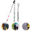 9Pièces Compteur Perles Golf Portable Outil Comptage Score Précis 10