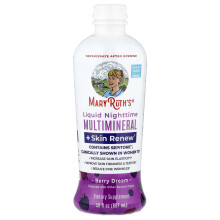 MaryRuth's, Vloeibare Nachtelijke Multimineraal + Huidverjonging, Berry Dream, 30 fl oz (887 ml)