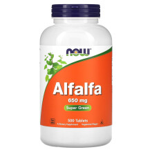 NOW Foods, Alfalfa, 650 mg, 500 Tabletten
