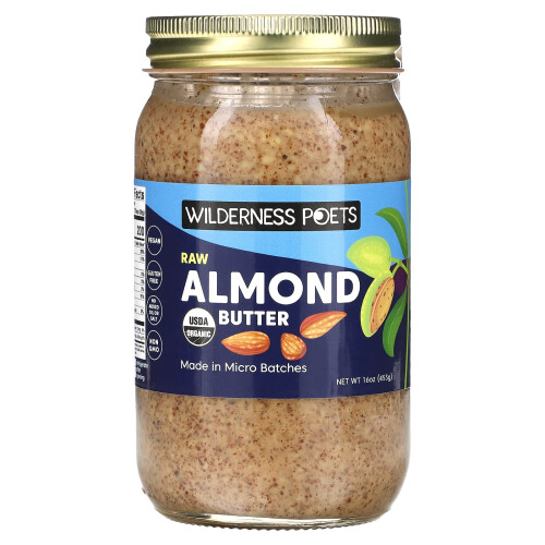Wilderness Poets, Οργανική Ραγιά Αμυγδάλου, 16 oz (453 g)