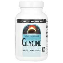 Source Naturals, Γλυκίνη, 500 mg, 100 Φύλλα