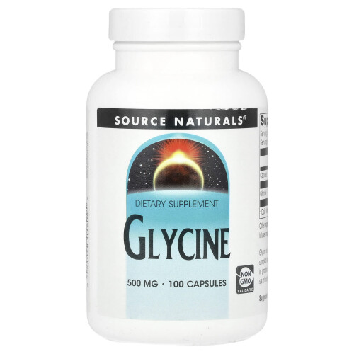 Source Naturals, Γλυκίνη, 500 mg, 100 Φύλλα