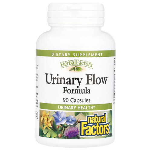 Natural Factors, Herbal Factors, Urinary Flow Formula, 90 Capsules
