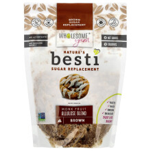 Wholesome Yum, Besti, Ruskea Sokeri Korvaus, Monk Fruit Allulose Sekoitus, 12 oz (340 g)