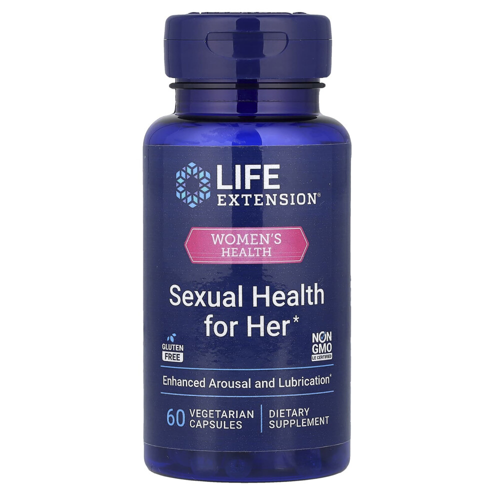 Life Extension , Women's Health, Sexual Health For Her, 60 Vegetarian Capsules